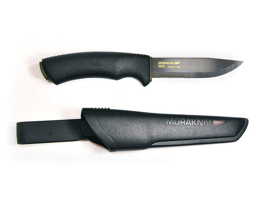 Morakniv Bushcraft Knife Black Serrated