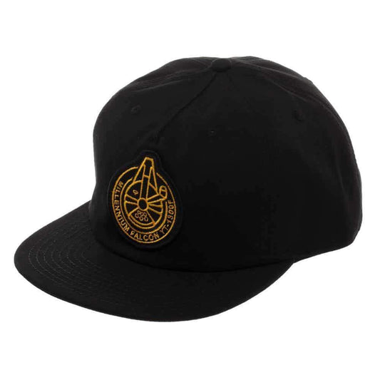 Millennium Falcon Spacecraft Official Seal Flatbill, Star Wars Hat with Embroidered Design