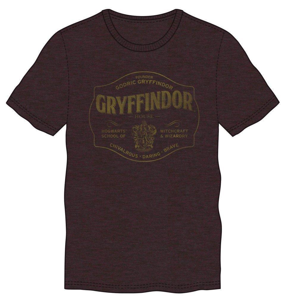 Harry Potter Founder Godric Gryffindor of Gryffindor House Hogwarts School of Witchcraft & Wizardry Men's Dark Burgundy T-Shirt
