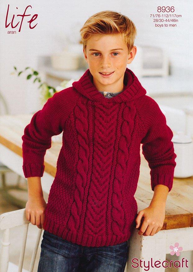 Hoodie in Stylecraft Life Aran (8936)