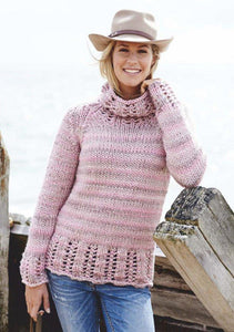 Ladies Sweater in Stylecraft Swift Knit Super Chunky (9070)