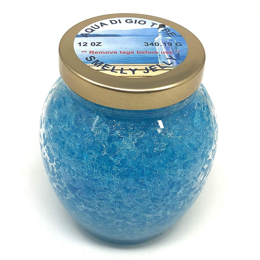Smelly Jelly Aqua di Gio Type hand crafted 12 oz globe glass bottle the alternative to candles room freshener