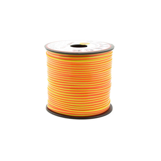 Neon Orange & Yellow Combination Plastic Craft Lace Lanyard Gimp String Bulk 100 Yard Roll