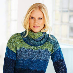 Ladies Sweater, Cardigan & Cowl in Stylecraft Batik Swirl (9483)