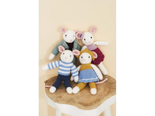 Mice in Stylecraft Bambino and Bellissima DK (9664)