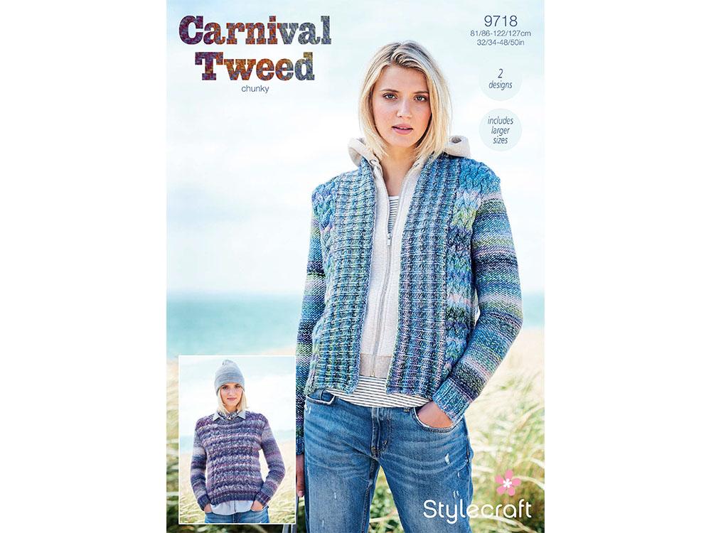 Jacket and Sweater in Stylecraft Carnival Tweed (9718)