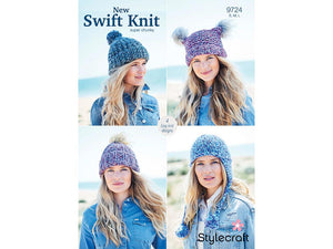 Hats in Stylecraft New Swift Knit Super Chunky (9724)