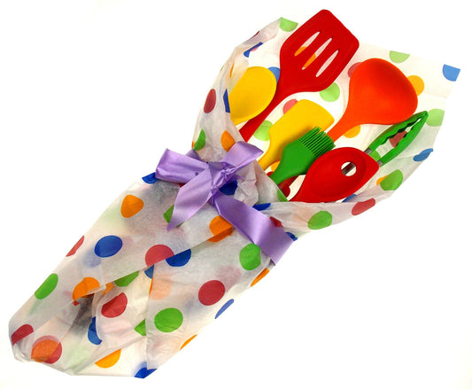 Set of 8 Assorted Colored Kitchen Utensils Silicone Chef Craft Green Tongs Spoon