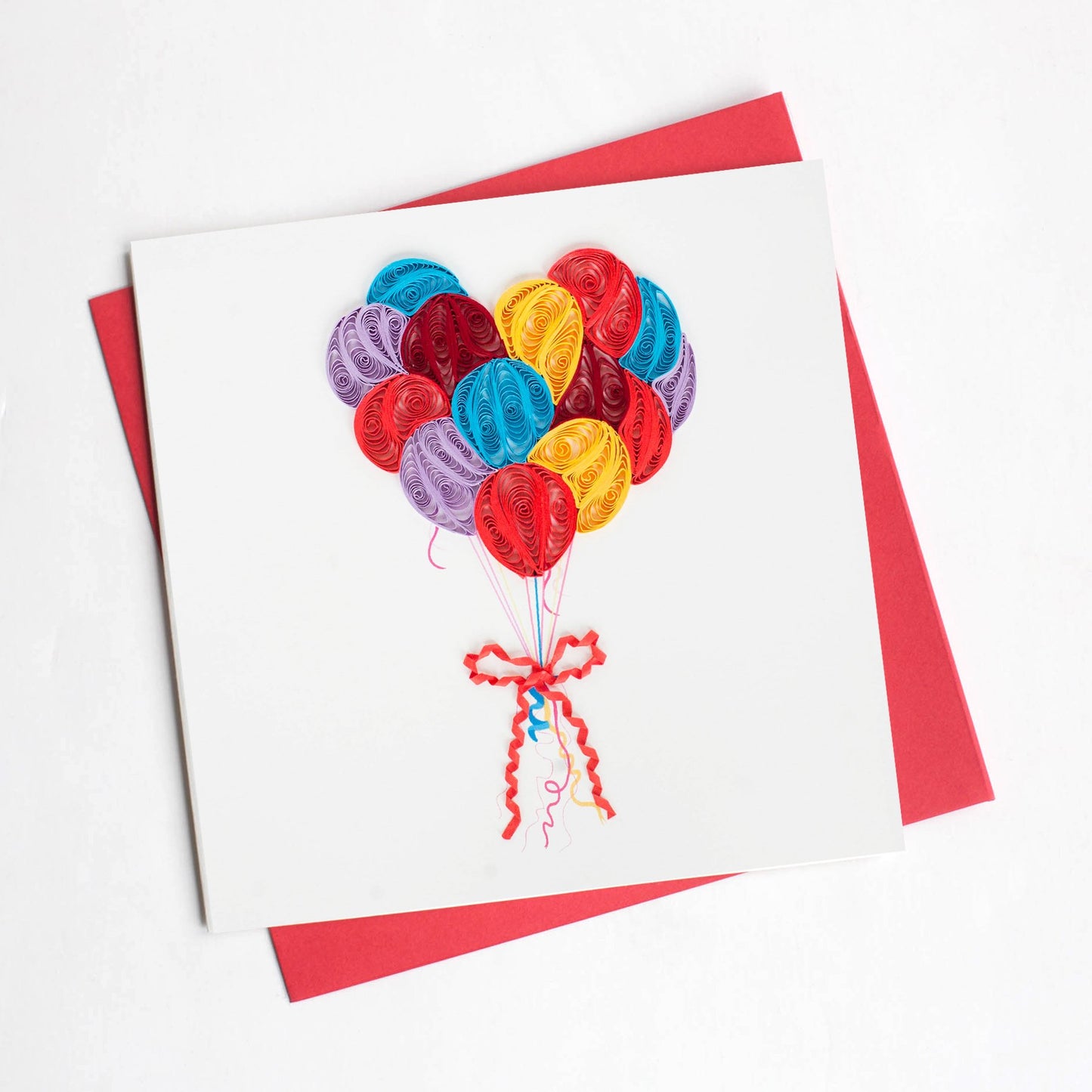 Quilling Card- Hand-Crafted Cards, Balloons