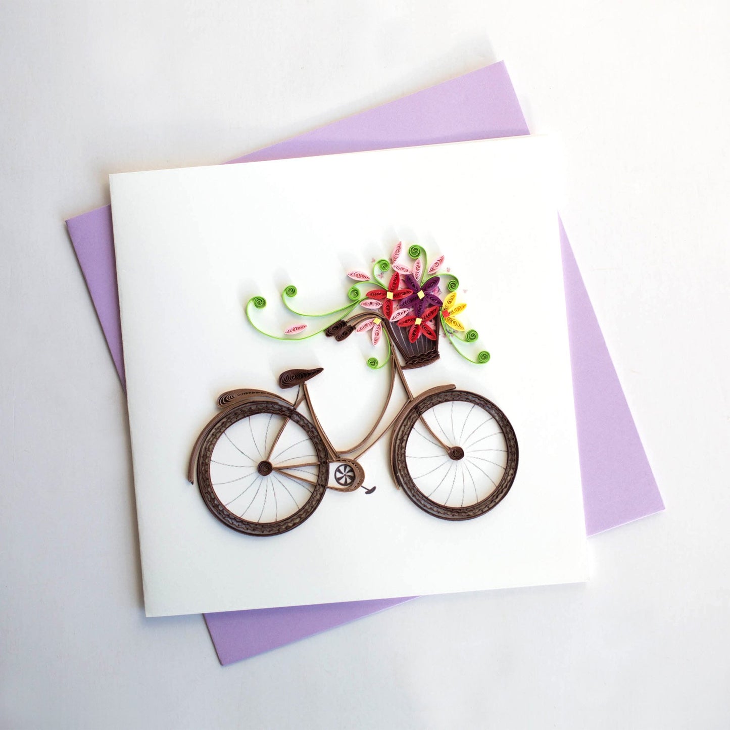 Quilling Card- Hand-Crafted Cards, Bike