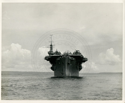 Official Navy Photo of WWII era USS Barnes (CVE-20) Aircraft Carrier