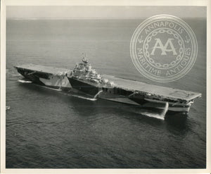Official Navy Photo of WWII era USS Bennington (CV-20) Aircraft Carrier
