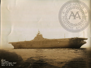 Official Navy Photo of WWII era USS Boxer (CV-21) Aircraft Carrier