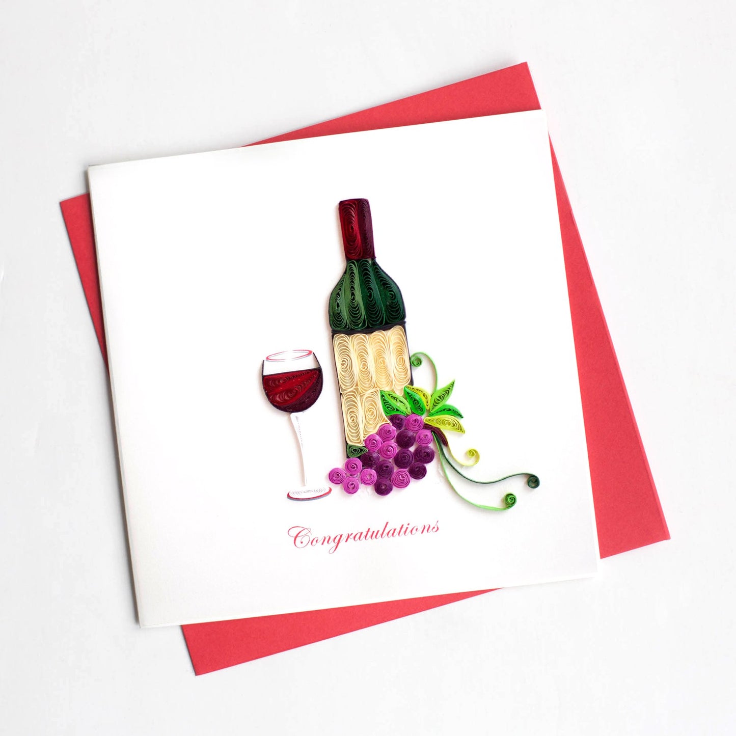 Quilling Card- Hand-Crafted Cards, Congratulations