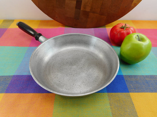 SOLD... Club Aluminum USA Hammercraft 9" Skillet - Black Wood Handle