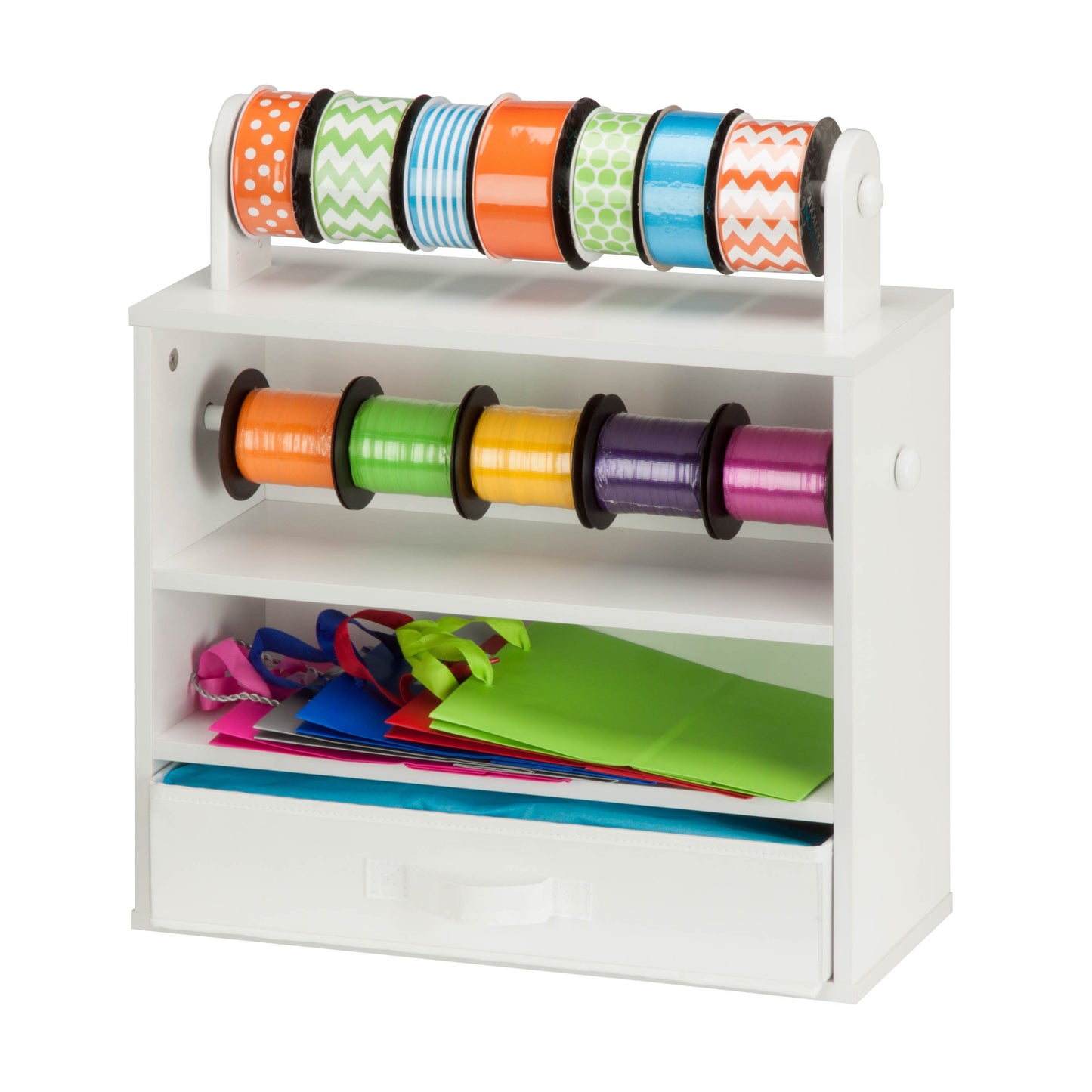 Tabletop Craft Storage Unit, White