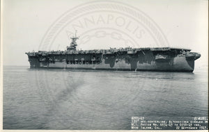 Official Navy Photo of WWII era USS Sangamon (CVE-26) Aircraft Carrier