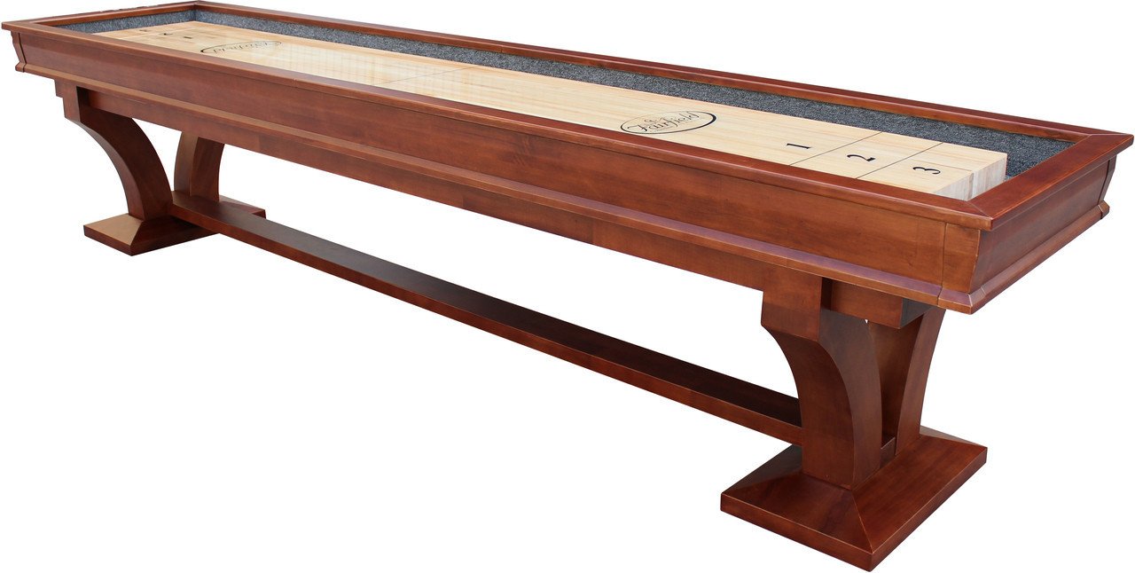 Playcraft Columbia River 14' Pro-Style Shuffleboard in Chestnut