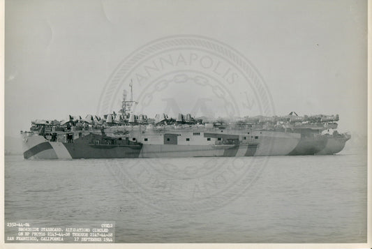Official Navy Photo of WWII era USS Copahee (CVE-12) Aircraft Carrier