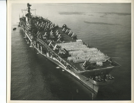 Official Navy Photo of WWII era USS Coral Sea (CV-43) Aircraft Carrier