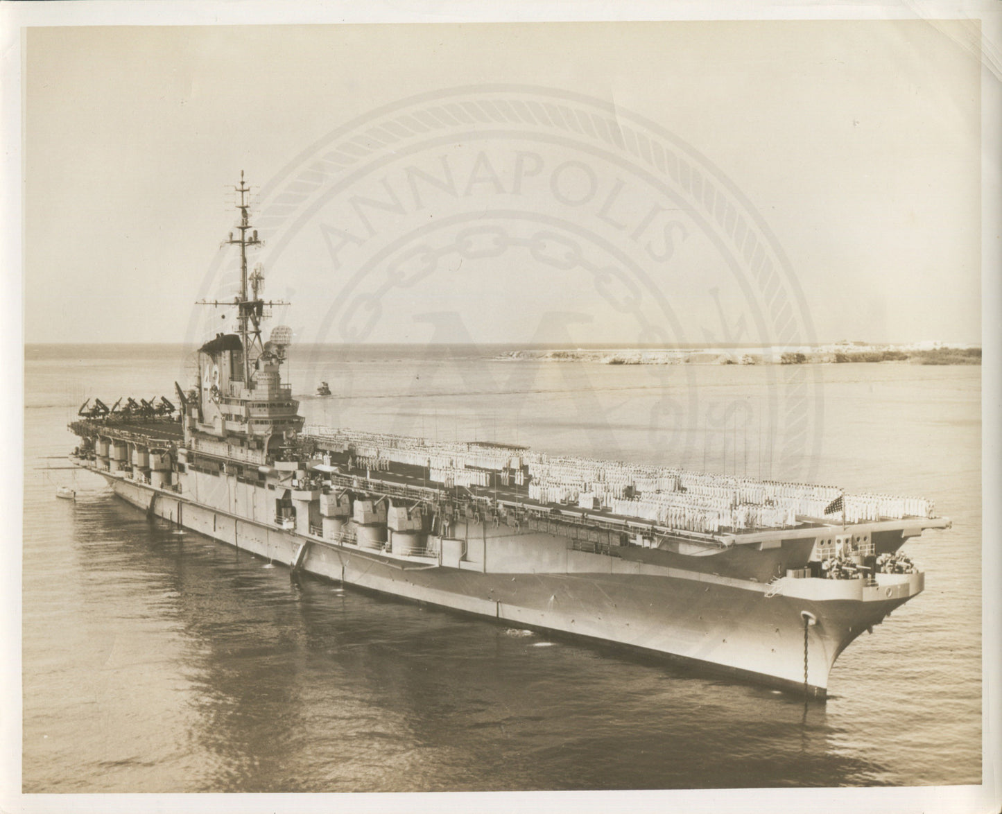 Official Navy Photo of WWII era USS Coral Sea (CV-43) Aircraft Carrier