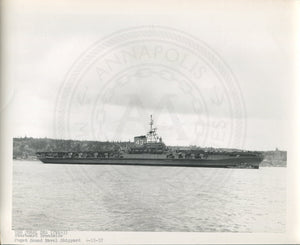 Official Navy Photo of WWII era USS Coral Sea (CV-43) Aircraft Carrier