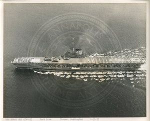 Official Navy Photo of WWII era USS Coral Sea (CV-43) Aircraft Carrier
