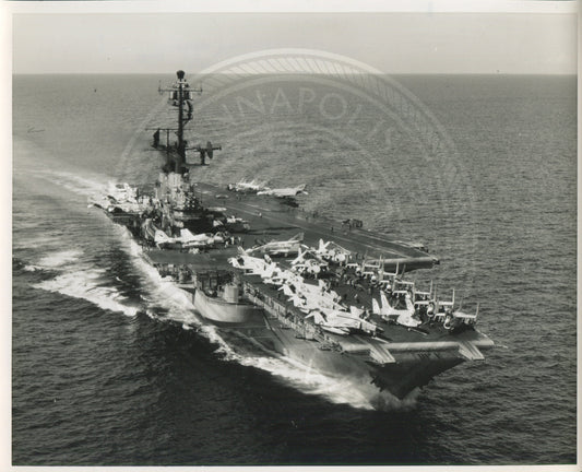 Official Navy Photo of WWII era USS Coral Sea (CV-43) Aircraft Carrier