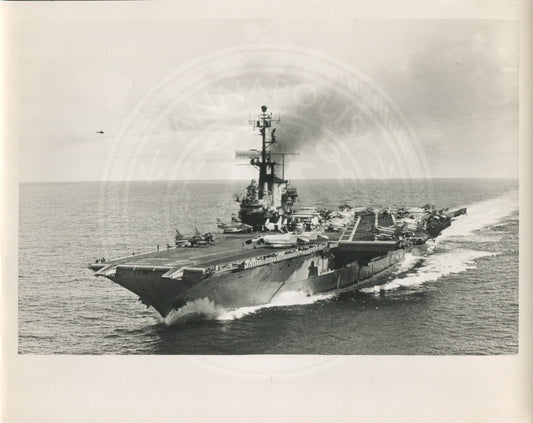 Official Navy Photo of WWII era USS Coral Sea (CV-43) Aircraft Carrier