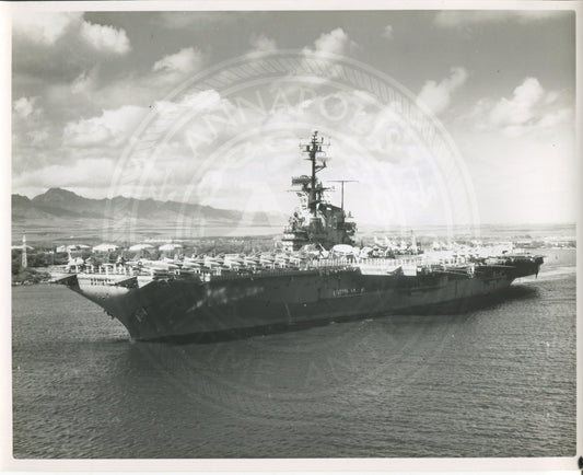 Official Navy Photo of WWII era USS Coral Sea (CV-43) Aircraft Carrier