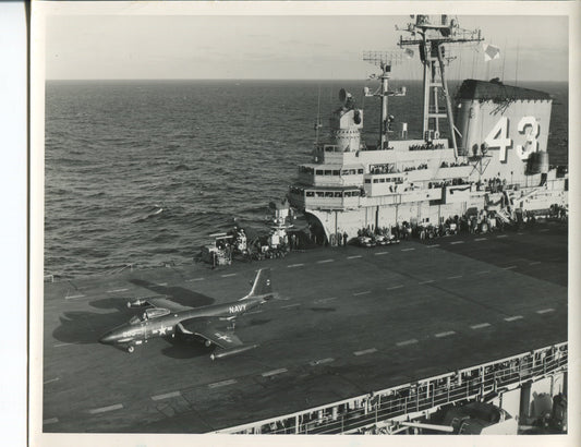 Official Navy Photo of WWII era USS Coral Sea (CV-43) Aircraft Carrier