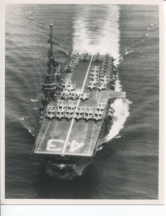 Official Navy Photo of WWII era USS Coral Sea (CV-43) Aircraft Carrier