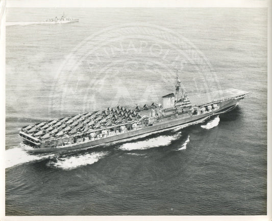 Official Navy Photo of WWII era USS Coral Sea (CV-43) Aircraft Carrier