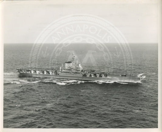 Official Navy Photo of WWII era USS Coral Sea (CV-43) Aircraft Carrier