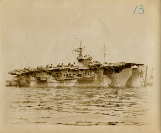 Official Navy Photo of WWII era USS CORE (CVE-13) Aircraft Carrier
