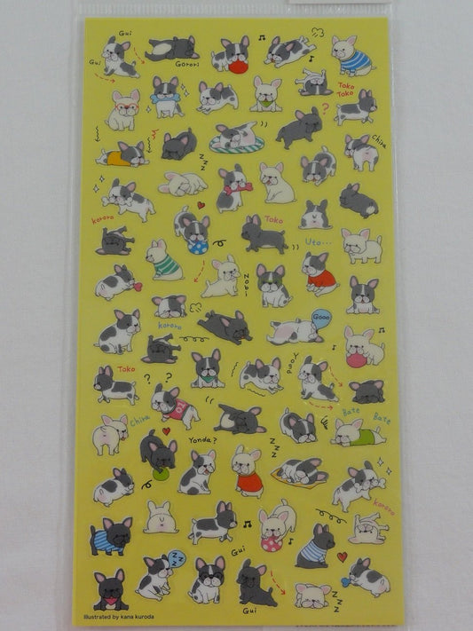 Cute Kawaii Mind Wave Dogs Puppies Sticker Sheet - for Journal Planner Craft Organizer Agenda Schedule