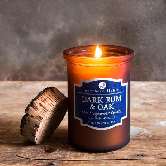 Spirit Jar Craft Cocktail Candle | Dark Rum and Oak