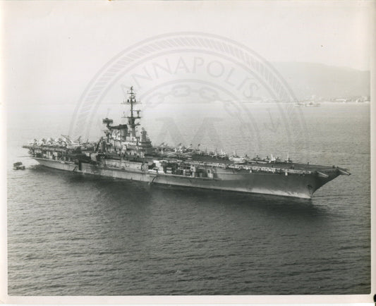 Official Navy Photo of WWII era USS Franklin D. Roosevelt (CVA-42) Aircraft Carrier