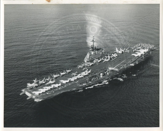 Official Navy Photo of WWII era USS Franklin D. Roosevelt (CVA-42) Aircraft Carrier