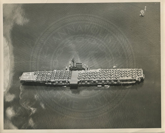 Official Navy Photo of WWII era USS Franklin D. Roosevelt (CVA-42) Aircraft Carrier