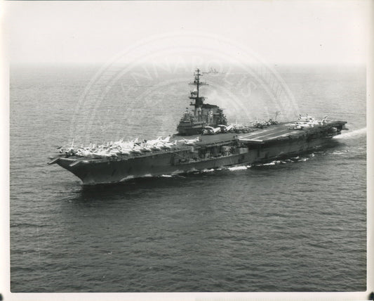 Official Navy Photo of WWII era USS Franklin D. Roosevelt (CVA-42) Aircraft Carrier