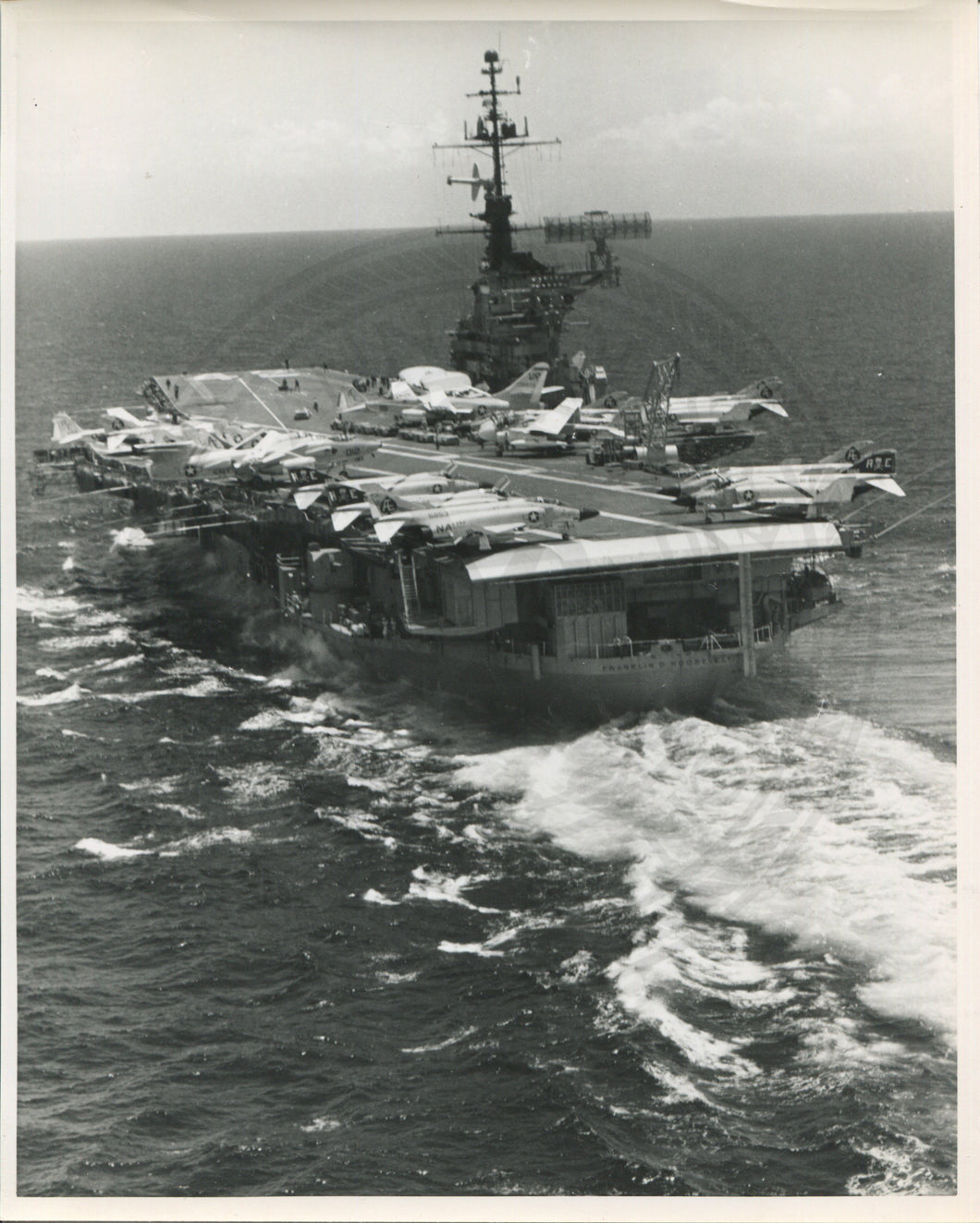 Official Navy Photo of WWII era USS Franklin D. Roosevelt (CVA-42) Aircraft Carrier