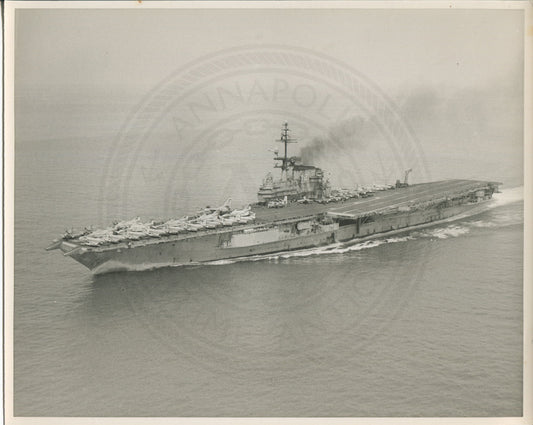 Official Navy Photo of WWII era USS Franklin D. Roosevelt (CVA-42) Aircraft Carrier