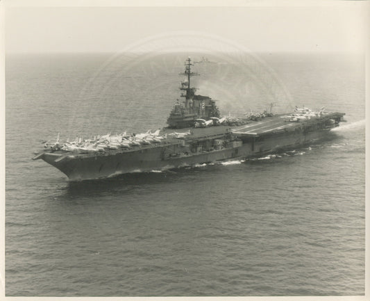 Official Navy Photo of WWII era USS Franklin D. Roosevelt (CVA-42) Aircraft Carrier