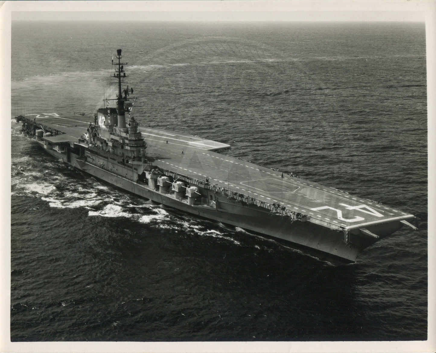 Official Navy Photo of WWII era USS Franklin D. Roosevelt (CVA-42) Aircraft Carrier