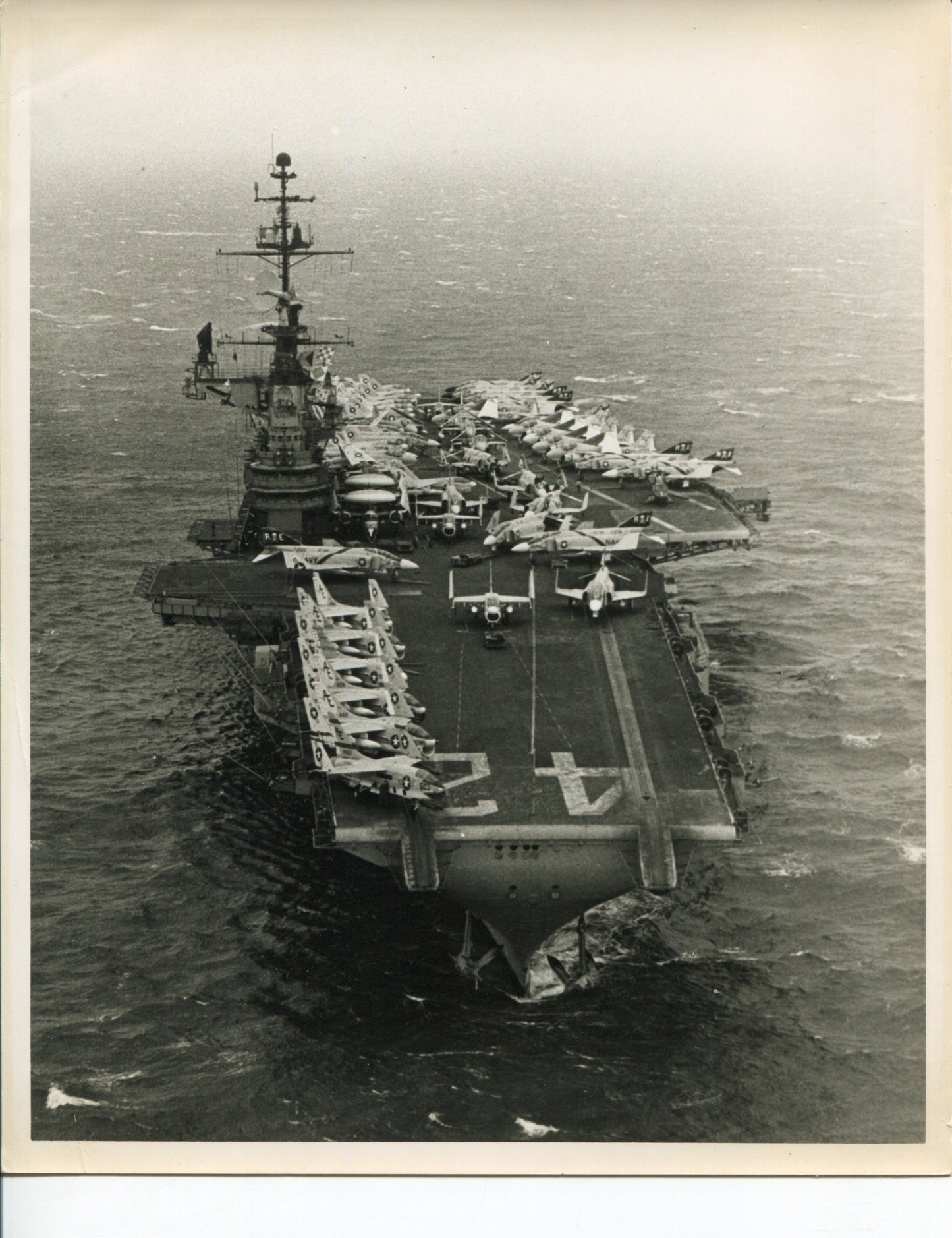 Official Navy Photo of WWII era USS Franklin D. Roosevelt (CVA-42) Aircraft Carrier