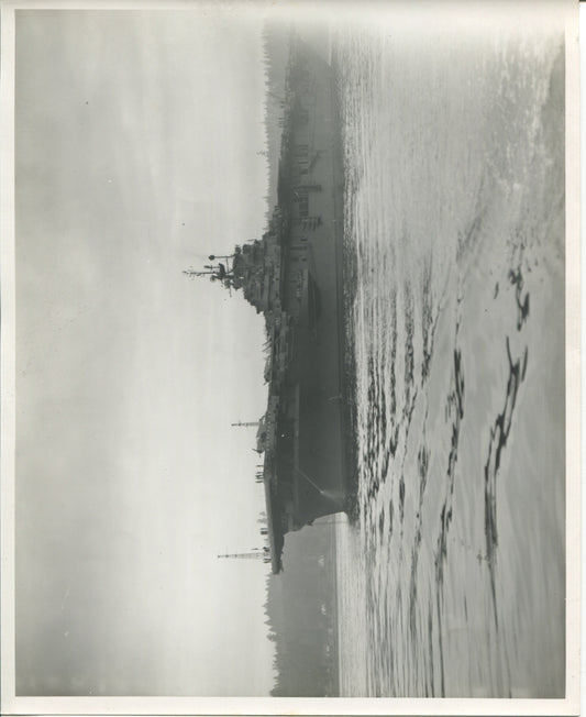 Official Navy Photo of WWII era USS Franklin (CV-13) Aircraft Carrier