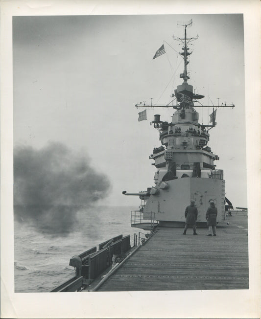 Official Navy Photo of WWII era USS Franklin (CV-13) Aircraft Carrier