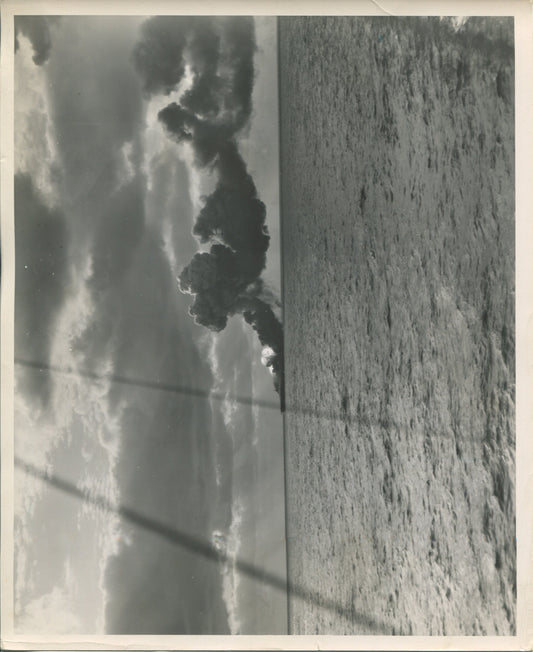 Official Navy Photo of WWII era USS Franklin (CV-13) Aircraft Carrier