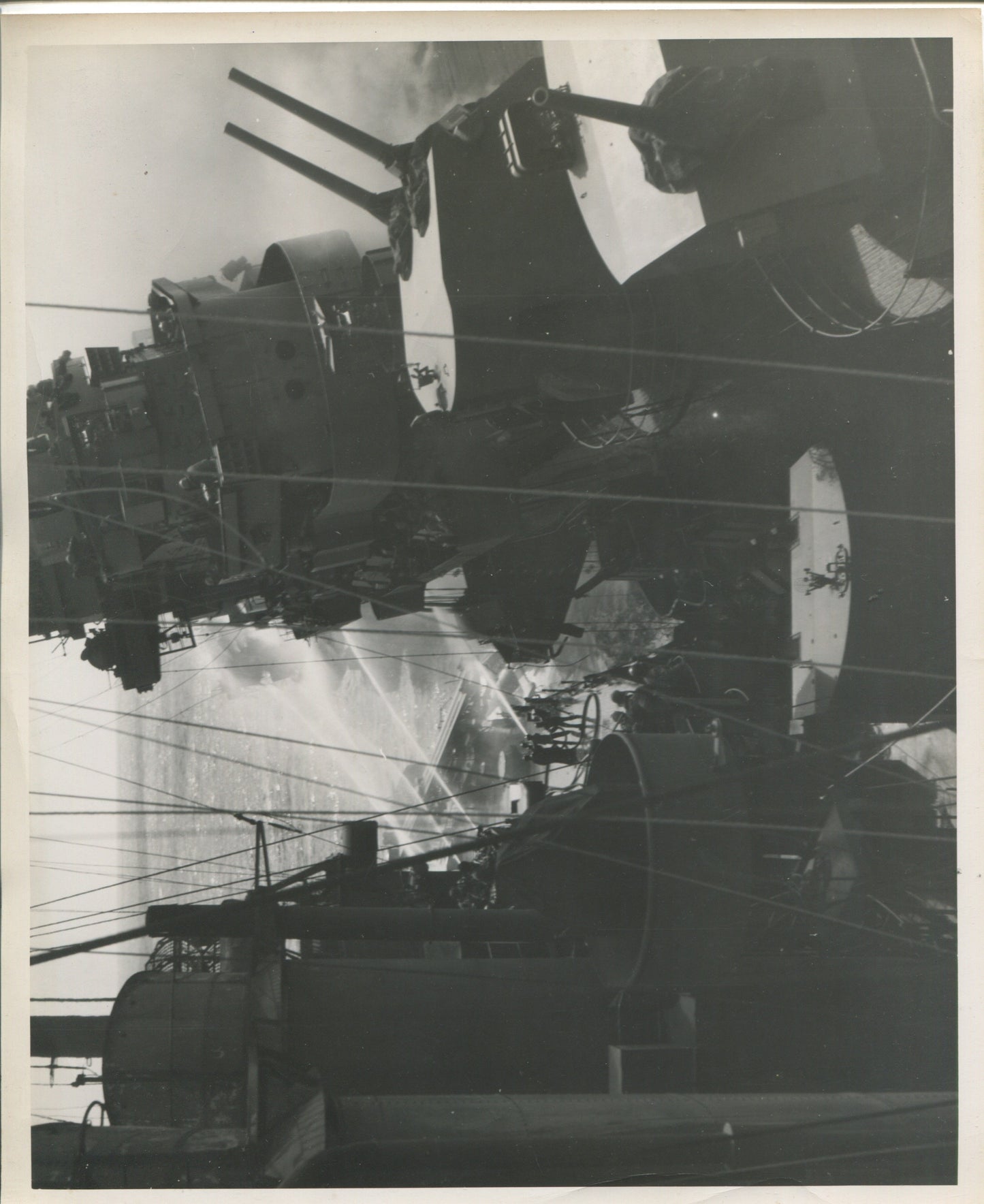 Official Navy Photo of WWII era USS Franklin (CV-13) Aircraft Carrier